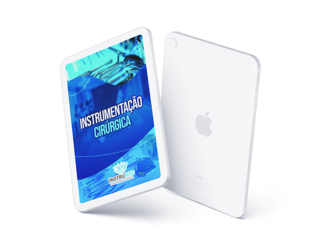 Mockup do e-book de Instrumentação Cirúrgica